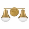 Lark Haddie 2 - Light Vanity in  Lacquered Brass - 4 of 4