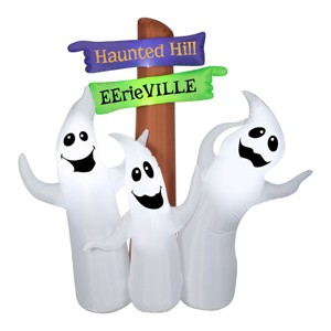 National Tree Company 6' Halloween Ghost Trio Infalatable Decoration - 1 of 3
