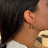 Adornia 14k Gold Plated Set of 3 Earrings - 4 of 4