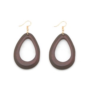 Wood Cut-Out Earring - 1 of 4