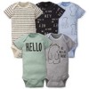 Gerber Baby Boys' 5-Pack Short-Sleeve Bodysuits - 4 of 4