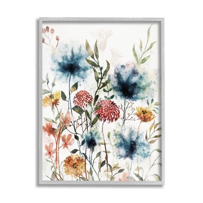Stupell Industries Modern Flowers Dahlia Blooms Framed Giclee Art