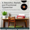 Maplefield Manual Typewriter, Cute Desk Decor for Home and Office, Easy Setup, Great Gift for Writers and Authors (Red) - 2 of 4