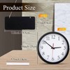4 Pcs Silent Wall Clocks 10 Inch with Chalkboards and Marker for Home Kitchen School Office Reception Classroom Decor - 3 of 4