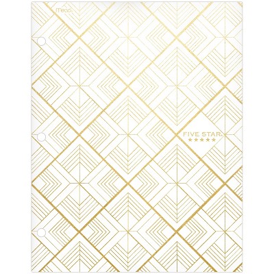 Metallic Geo Portfolio Hexagon - Five Star