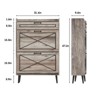 Shoe Cabinet with Flip Drawers, Freestanding Narrow Shoe Rack - 2 of 4