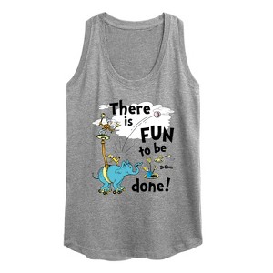 Women's - Dr. Seuss - Fun To Be Done Graphic Racerback Tank - 1 of 4