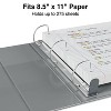 1" Staples Heavy-Duty View Binder with D-Rings Gray 976033 - 4 of 4