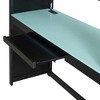 YOOCOZZ Full Size Wood Loft Bed with, Wardrobe, Shelves, Blackout Curtains, RGB Lights - 4 of 4