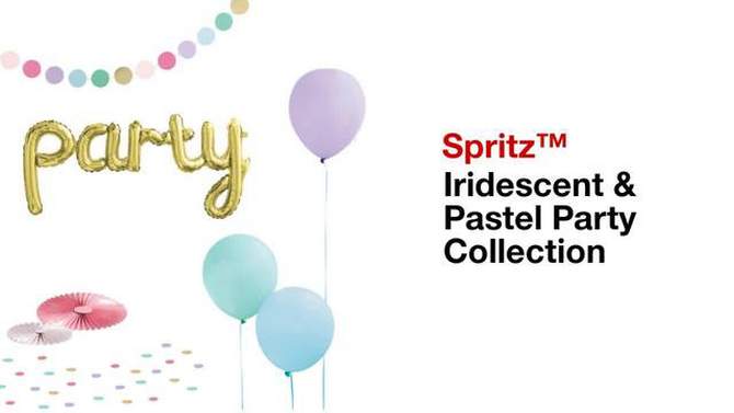 20ct Iridescent Paper Straws - Spritz&#8482;, 2 of 5, play video