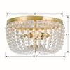 Crystorama Lighting Rylee 3 - Light Flush Mount in  Antique Gold - 3 of 4
