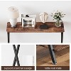 Long Narrow Console Table,  Entryway Table with Storage Shelf, Behind Couch or Hallway, Farmhouse & Industrial - 4 of 4