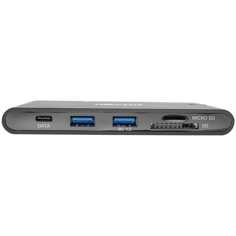 Tripp Lite USB C Docking Station HDMI VGA GbE PD Charging USB Hub 4K Black, USB-C, USB Type-C - for Notebook/Tablet PC/Desktop PC/Smartphone - 100 W, 5 of 7