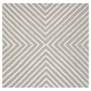 Harper Textured Area Rug - Silver/Ivory (6