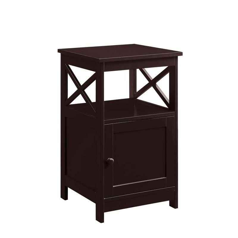 Oxford End Table with Storage Cabinet and Shelf - Breighton Home, 1 of 6