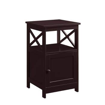 Oxford End Table with Storage Cabinet and Shelf - Breighton Home