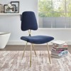Modway Ponder Performance Velvet Dining Side Chair Navy - 4 of 4