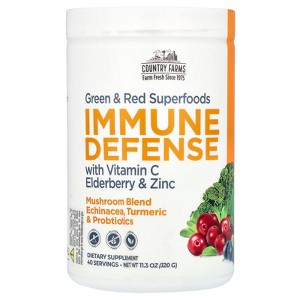 COUNTRY FARMS Immune Defense Superfoods Drink Mix, Supports Immune Defense, Vitamin C with Black Elderberry, Supports Hydration, with Probiotics and - 1 of 4