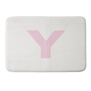Deny Designs April Lane Art Block Monogram Memory Foam Bath Mat - 1 of 4
