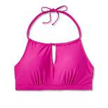 Women's Post Mastectomy High Neck Keyhole Bikini Top - Kona Sol™