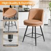 PU Leather Contemporary Bar Stool Swivel Feature, PU Leather & Durable Quality - 4 of 4