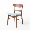 NicBex  Set of 2 Modern Retro Solid Wood Dining Chair,Upholstered Armless Chairs with Mid-Century Design for Kitchen,Living Room - 4 of 4