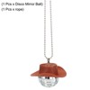 Unique Bargains Shiny Surface Ornament Car Birthday Party Accessory Disco Balls - 3 of 4