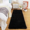 Fluffy Runner Rug Soft Shag Plush Area Rug Non-Slip Nursery Dorm Fuzzy Bedside Rug Kids Room Home Decor Tie-Dye - 3 of 4