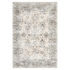 Machine Washable Rug Indoor Vintage Persian Distressed Area Rug Floral Print Throw Rugs for Living Room - 2 of 4