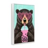 Stupell Industries Bear And Bubble Tea Framed Giclee Art - 2 of 4