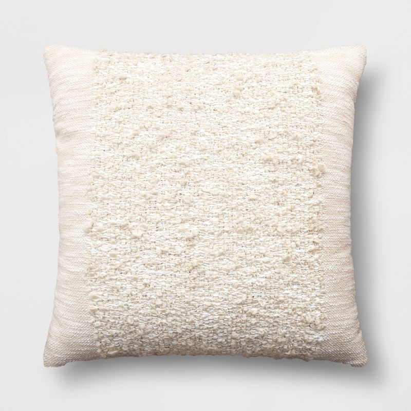 Textural Solid Square Throw Pillow - Threshold™, 1 of 9