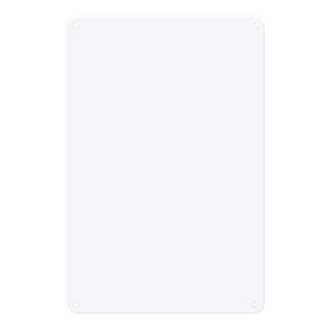 Unique Bargains Aluminum Reflective UV Protected Waterproof White Blank Metal Signs 1 Pc - 1 of 4