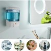 LunaLulinlk 20 fl oz/600ml Wall Mount Automatic Foam Soap Dispenser Hand Sanitizer Dispenser, White - 2 of 4