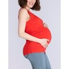 Women's Scoop Neck Side-Ruched Maternity Tank Top | Motherhood Maternity - 3 of 3
