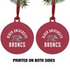 Rider University Broncs Logo Aluminum Holiday Christmas Tree Ornament - 2 of 4