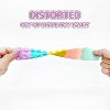 Link 8inch Suction Pop It Bracelet Fidget Toy Stress Relief Anxiety Relief ADHD Sensory Special Needs Great As Classroom Prizes 3 Pack - 3 of 4