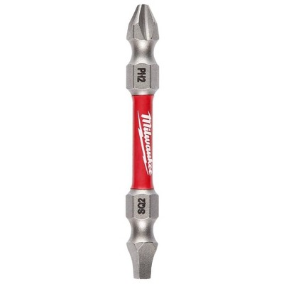 Milwaukee 48-32-4311 SHOCKWAVE Impact Phillips #2 / Square #2 Double Ended Bit