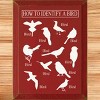 Slickblue Bird Guide Wooden Sign, Knotty Pine 9x12 Inch Wall Decor, Rustic Style, Color Options - 2 of 3
