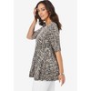 Jessica London Women's Plus Size Stretch Cotton Peplum Tunic - 4 of 4