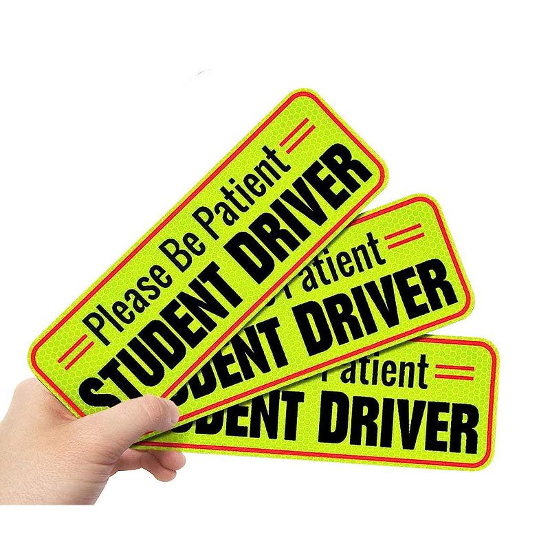 Signs Authority 10" New Driver Magnet Reflective for Car - Set of 6, 3 of 4