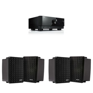 RX-V4ABL 5.2-Channel AV Receiver with 8K HDMI and MusicCast w/ ( 2 Pair ) Kicker KB6B 2-Way Full Range Indoor Outdoor Speakers (Pair) Weatherproof ... - 1 of 4