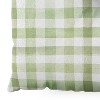 Ninola Design Watercolor Gingham Salad Green Floor Pillow - Deny Desings - 3 of 4