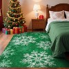 TackView Christmas Runner Rug Washable with Non Slip TPR Backing, Snowflakes Xmas Decoration Carpets for Hallway Bedroom Kitchen - 2 of 4