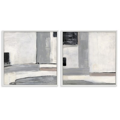 Stupell Industries Industrial Abstract Grey Geometric, 24" x 24"
