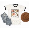Simply Sage Market Women's Happy Pumpkin Spice Season Short Sleeve Ringer Tee - 2 of 3