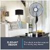 Rowenta 16" Stand Fan, 5 Speeds, Silence Extreme, Black - 3 of 4