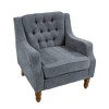 NicBex Upholstered Accent Chair with Vintage Brass Studs,Button Tufted Reading Chair,Arm Chair for Bedroom,Reading Room - 4 of 4