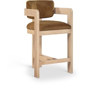 Meridian Furniture,Sacha Velvet Stool - 1 of 4