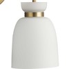 Progress Lighting Lexie 2-Light Vanity Light, Steel, Brushed Gold, Opal Glass Shades, Damp Rated - 4 of 4