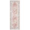 Vintage Floral Distressed Printed Area Rug Machine Washable Non Slip Stain Resistant Bodered Low Pile Ultra Thin Pet Friendly Carpet - 3 of 4
